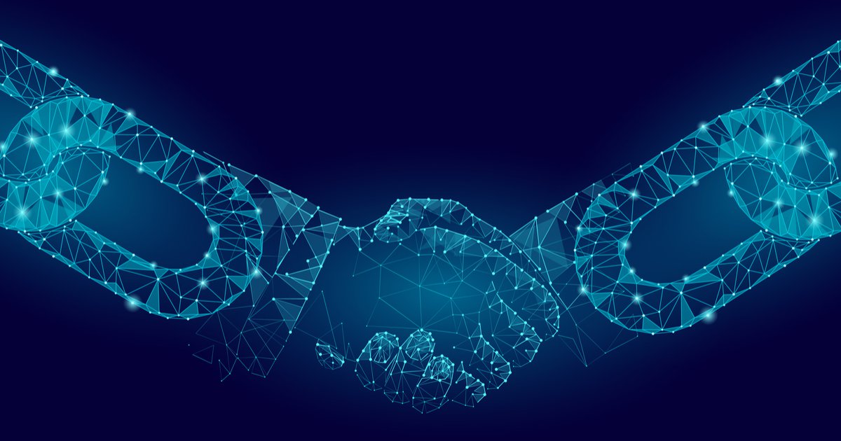 blockchain or chain link handshake