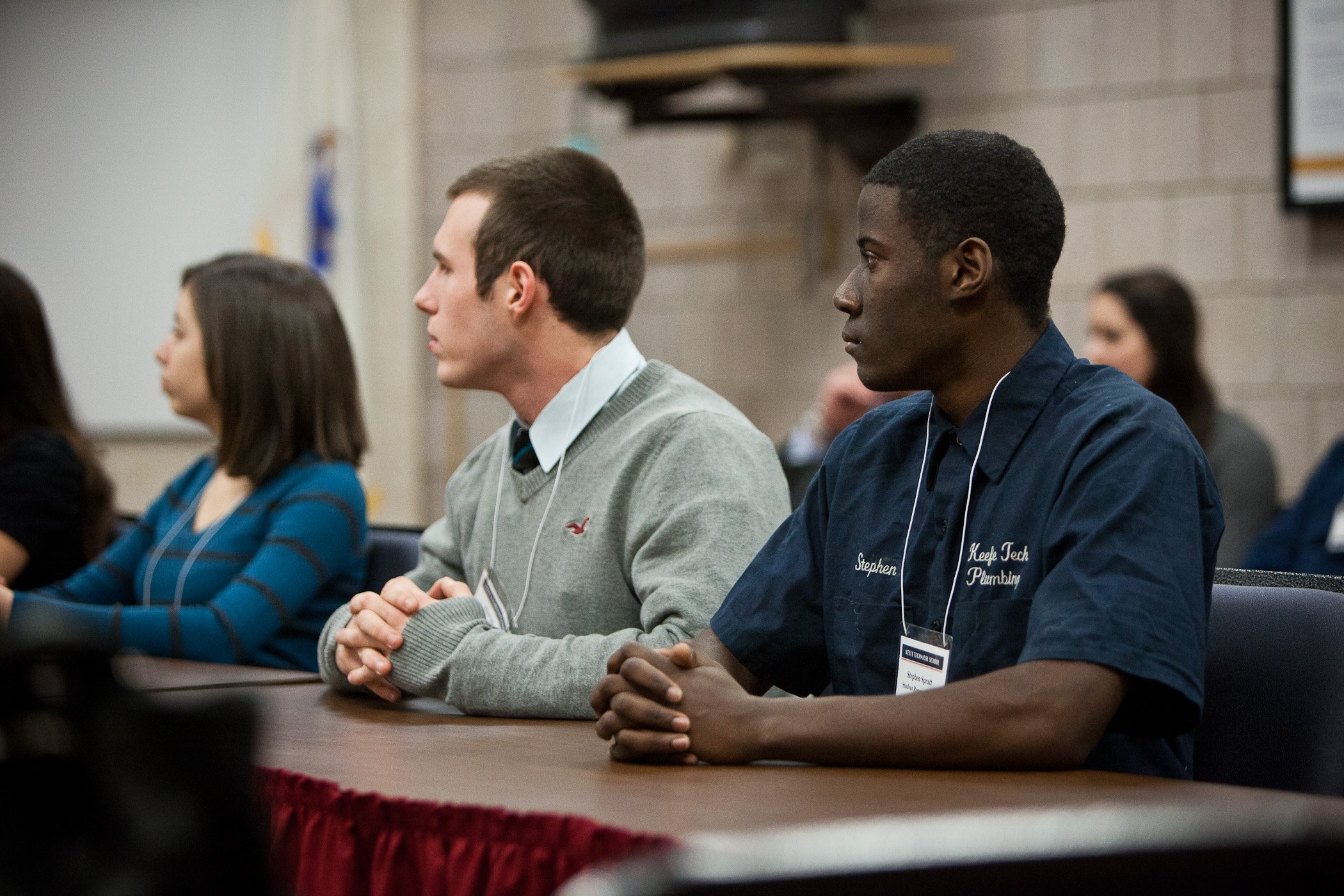 Students at the Joseph P. Keefe Technical School in Framingham