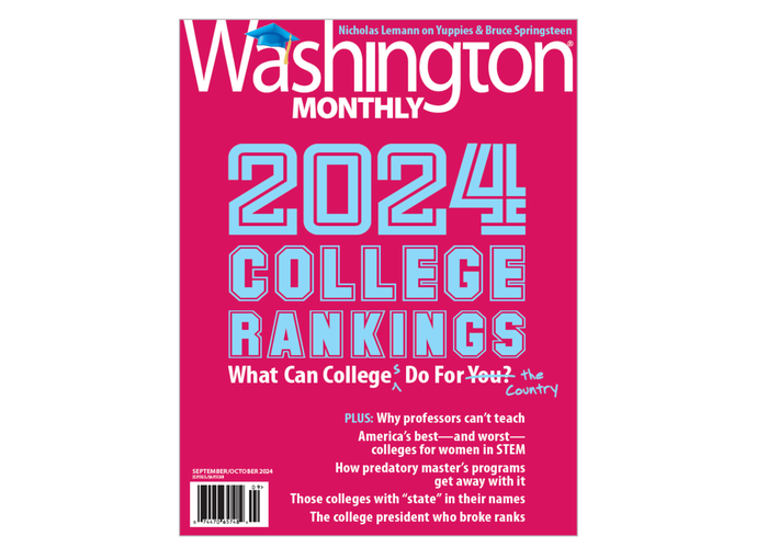 Washington Monthly 2024 College Rankings